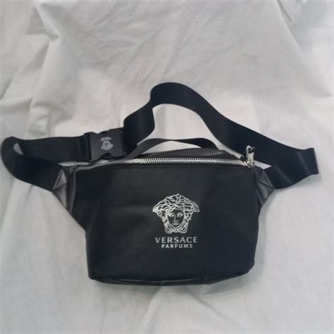 versace fanny pack replica|versace black and white purse.